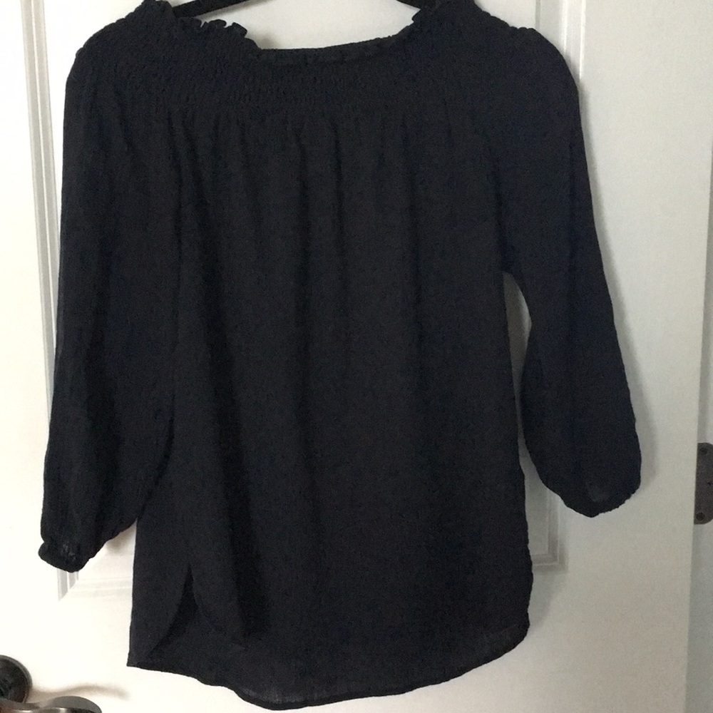 Navy off the shoulder top